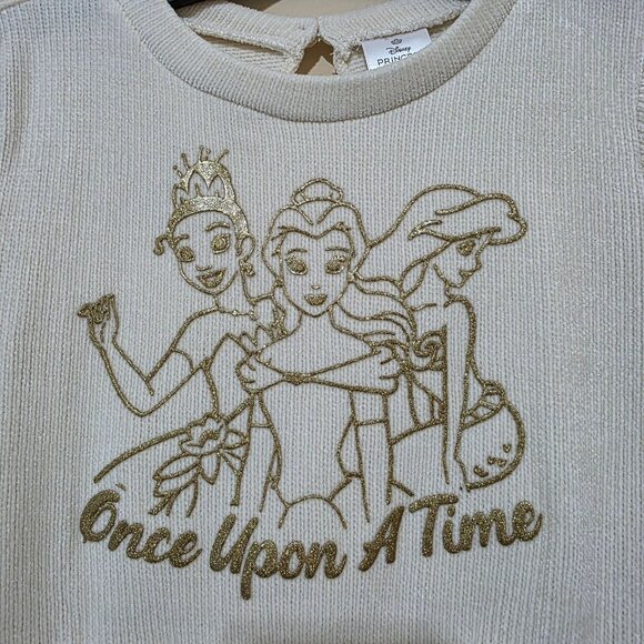 Disney Princess Dress Girls Long Sleeves Mixed Media Long Sleeves Sizes S & M - Picture 2 of 9